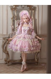 Mademoiselle Pearl Sanrio My Melody Dancing Themed Curtain Dress OP(Reservation/Full Payment Without Shipping)